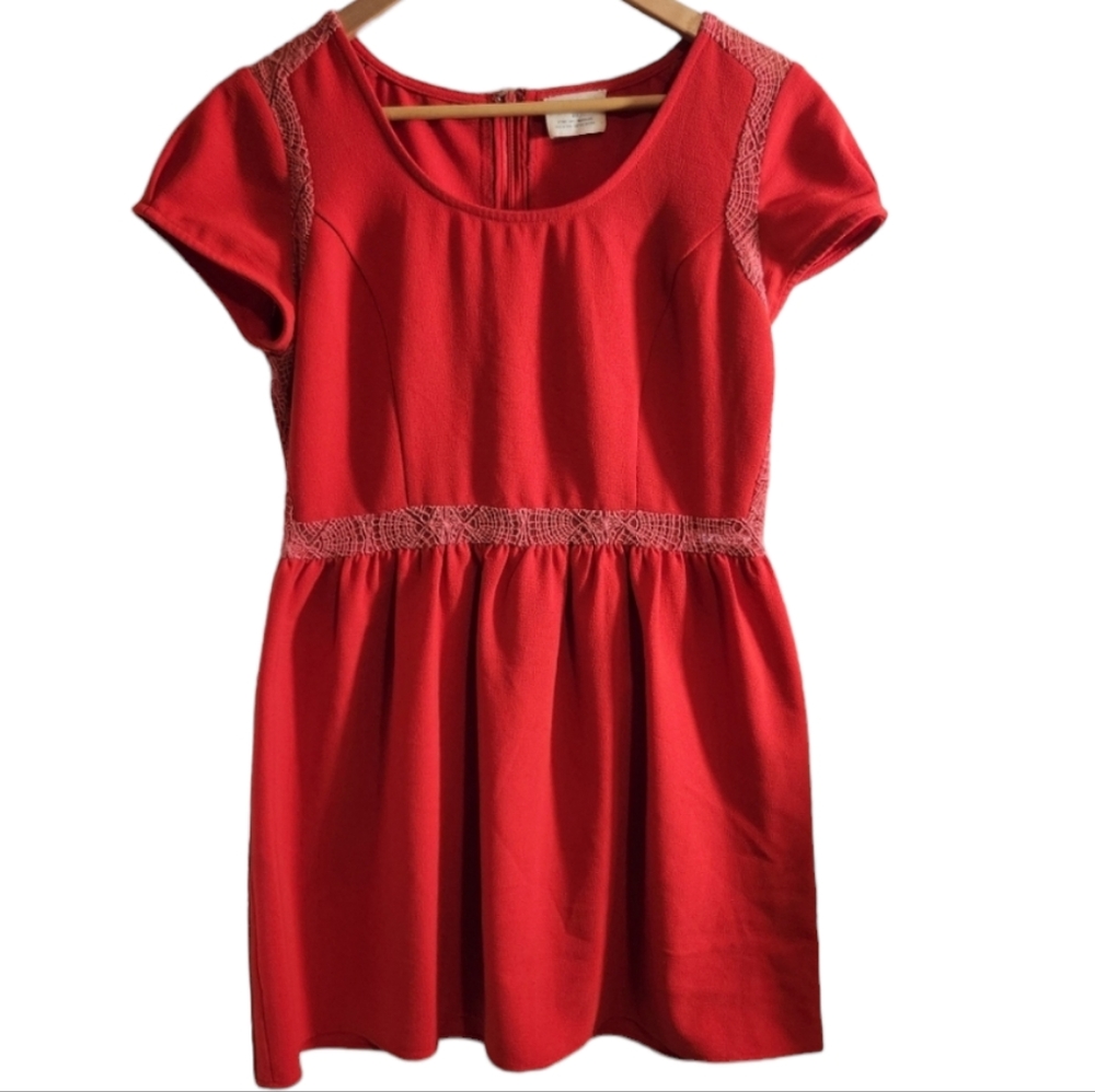 Pins And Needles Womens Urban Outfitters Mini Dress Short Sleeve Boho